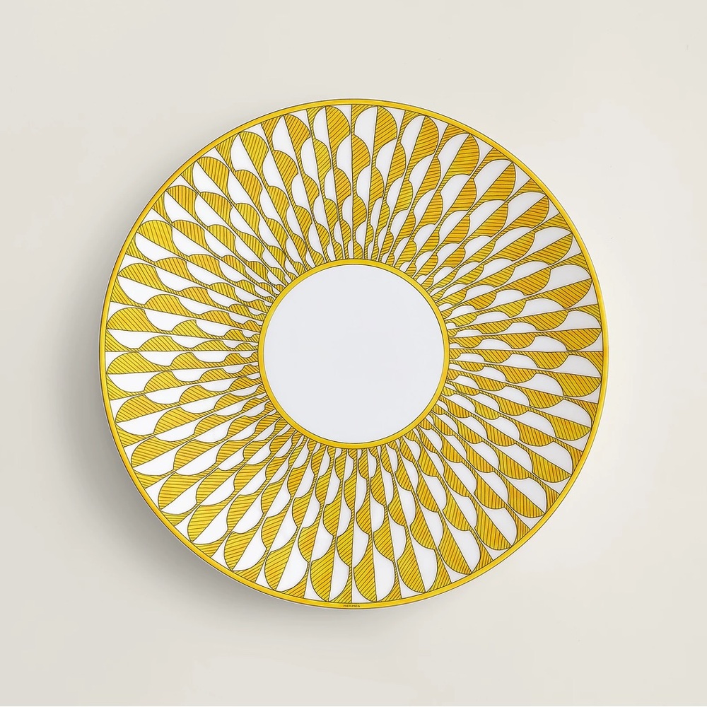 NWT Soleil d’Hermès dinner plate